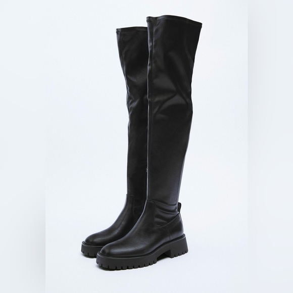 FLAT OVER THE KNEE BOOTS - Picture 2 of 4